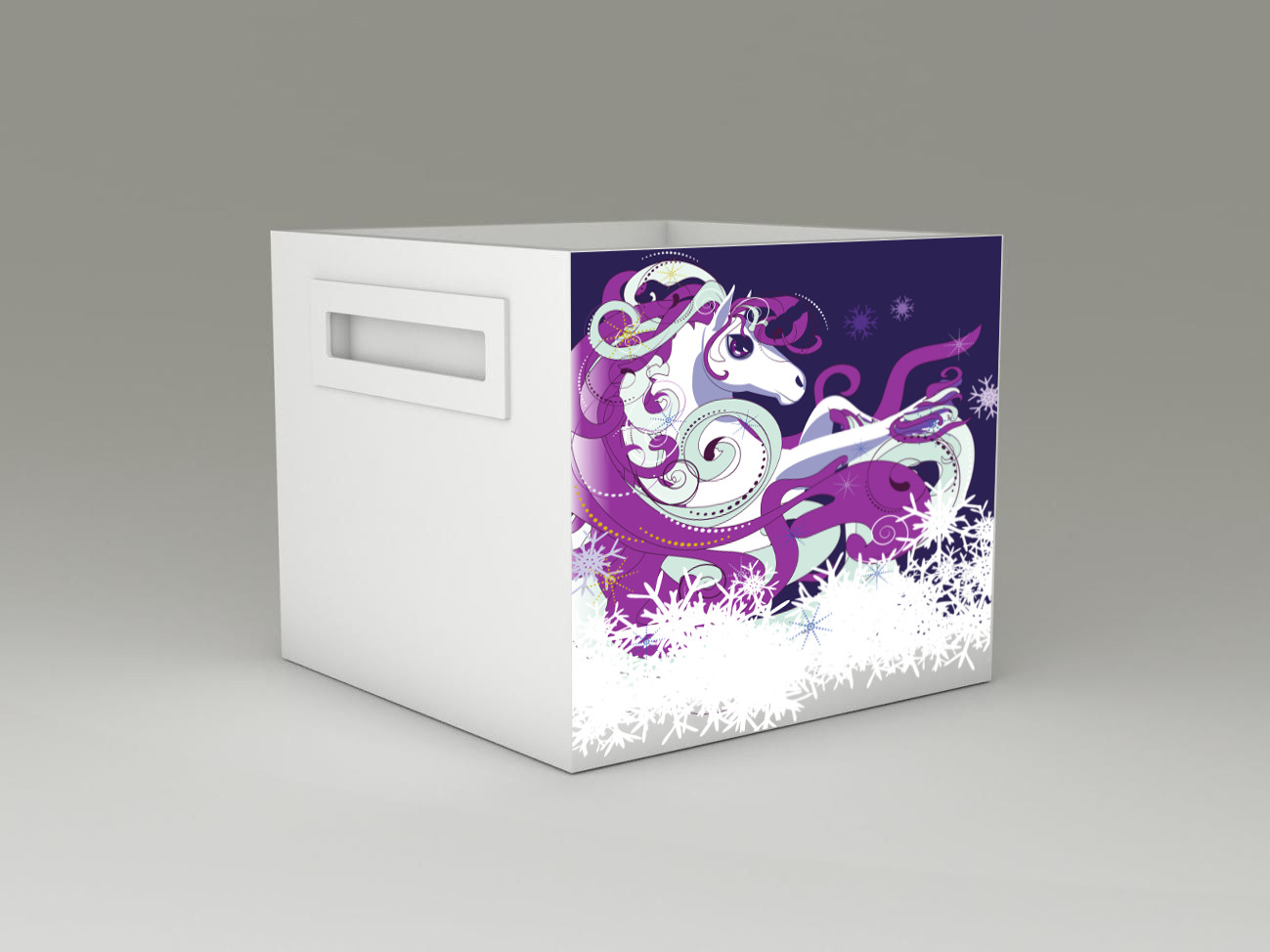 Becks úložný box na hračky Jednorožec